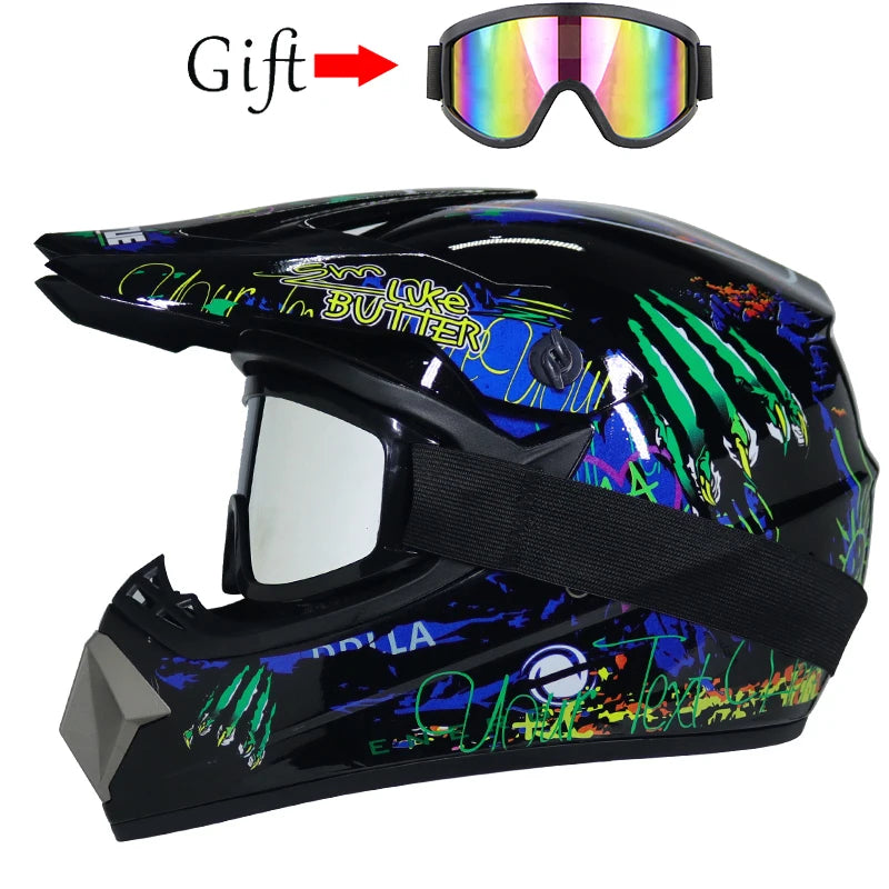 Children's Off-Road Motorcycle Helmet - Bike Downhill AM DH Cross & Motocross Capacete Casco for Kids
