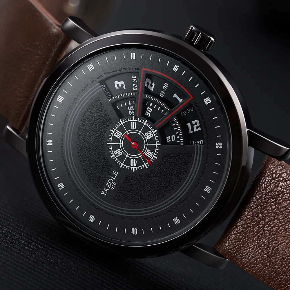 UTHAI CQ57 Men’s Quartz Wrist Watch – Leather Strap, Sport Business Casual, Waterproof, Top Brand, New 2020