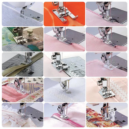 Sewing Machine Presser Foot Kit: Household Knitting Accessories for Brother, Babylock, Singer, Janome, Elna, Toyota