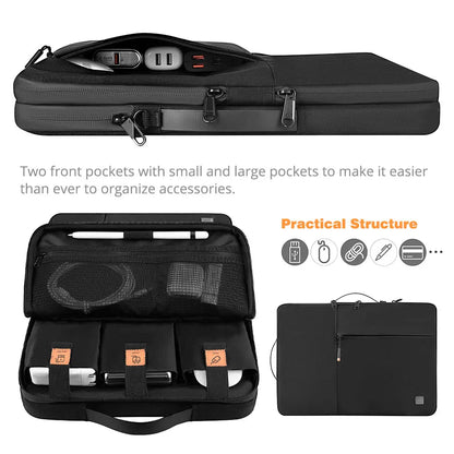 WIWU Portable Laptop Sleeve Bag – 13–15.6 Inch Waterproof Double Layer Case for MacBook Air & Laptop Protection Case