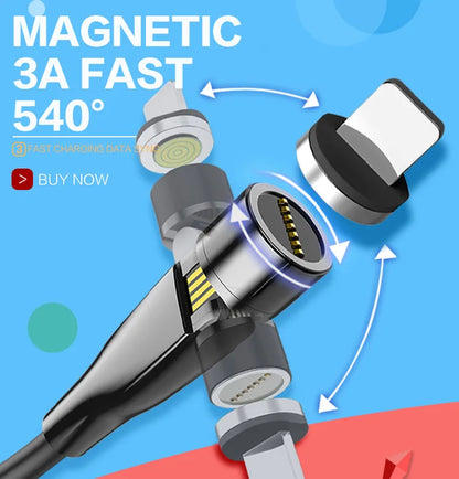 STONEGO 360° Rotating Metal Magnetic Phone Holder – Zinc Alloy Car Mount for Cellphones
