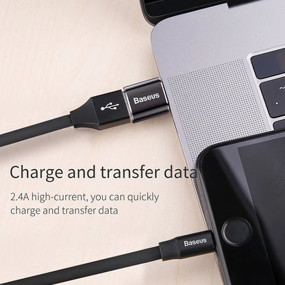 Baseus USB to Type-C OTG Adapter – USB-C Male to Micro USB Female Converter for MacBook, Samsung S20, USBC OTG Connector