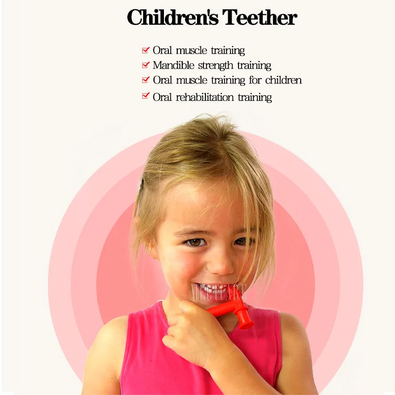 Kids Chewing Tube Speech Therapy Tool — Oral Muscle Training & Teeth Massager for Children’s Speech Rehabilitation