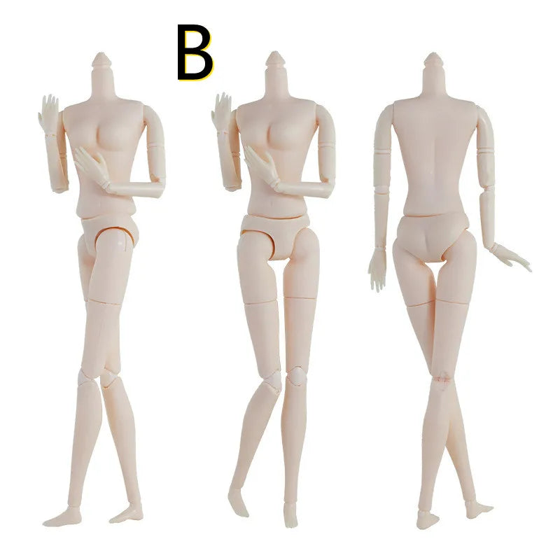 30cm Fashion Princess Babi Doll – 3D Eyes, 20-Joint DIY Plastic Doll for Girls, BJD Model