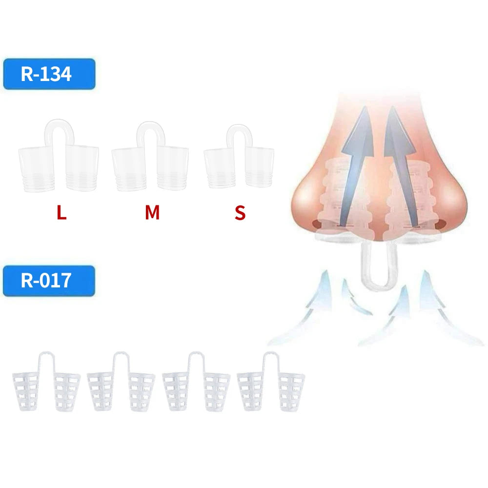 Professional Snore Stopper Set - Anti-Snoring Solution with Nose Vents & Nasal Dilators - 3/4PCS for Better Sleep