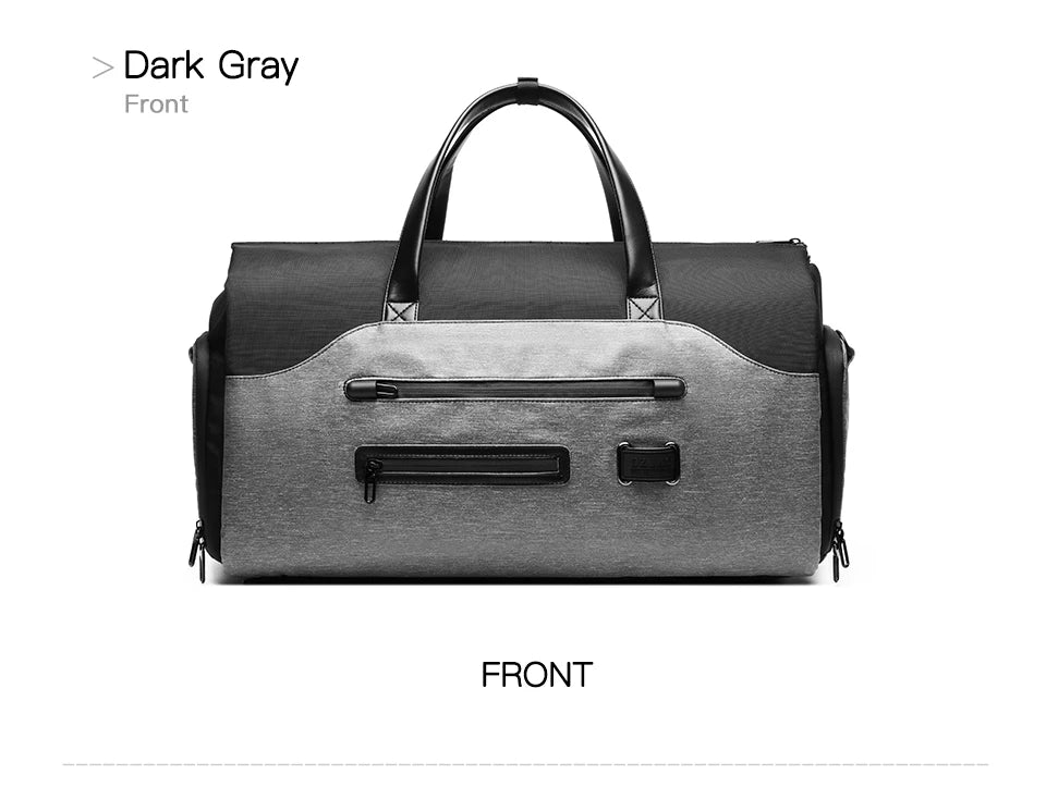 OZUKO Multifunction Men’s Travel Bag – Large Capacity Waterproof Suit Luggage Duffel with Shoe Pocket