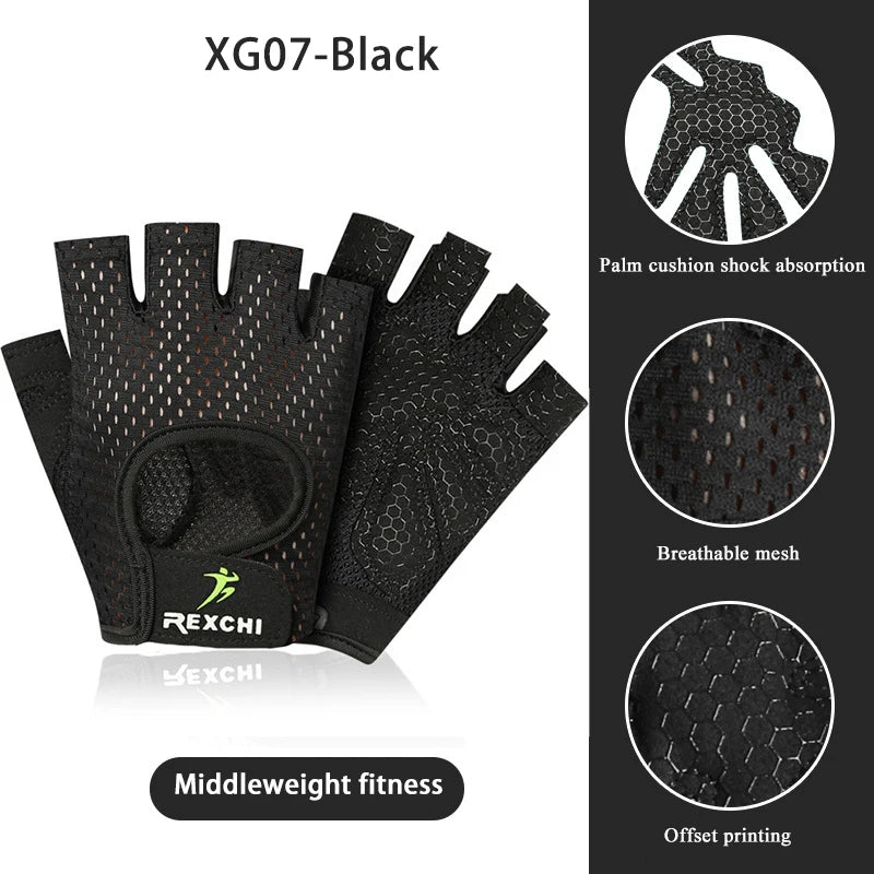 Gym Fitness Gloves – Half Finger Weight Lifting & Training Gloves for Men & Women, Workout Hand Protection