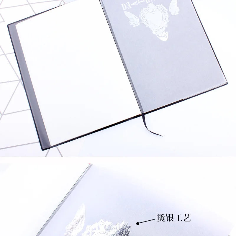 A5 Anime Death Note Notebook Set – Leather Journal, Collectible School Writing Journal with Large Anime Theme