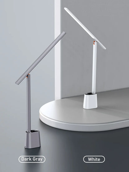 Baseus LED Desk Lamp – Eye Protection, Dimmable, Foldable Table Lamp with Smart Adaptive Brightness for Study & Office