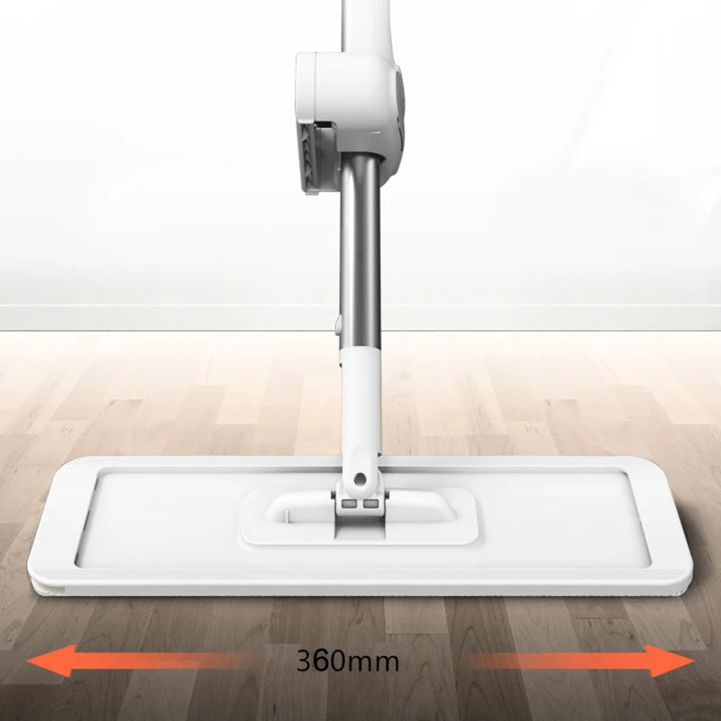 Mmagic 360° Rotation Spin Mop | Flat Mop Cleaner with Bucket for Easy Floor & Home Cleaning | Wash & Dry Mop System