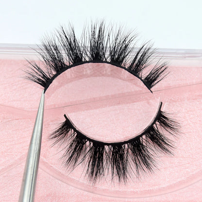 Visofree 13mm 3D Mink Eyelashes – Natural Long Handmade Cruelty-Free False Lashes for Makeup G04