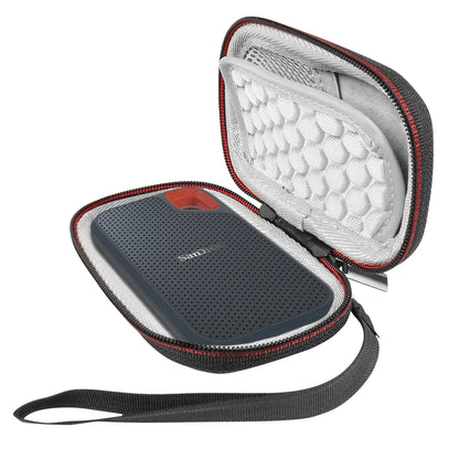 SanDisk Extreme Portable SSD Carrying Case - Hard Storage Bag for PSSD/E30/E60/E61 Models, 250GB to 2TB (Case Only)