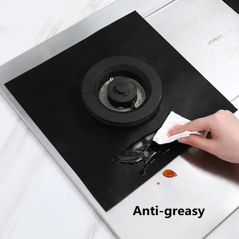 Gas Stove Protector Mats – 1/4/6/8PCS Cooker Liner for Kitchen Stovetop Cleaning