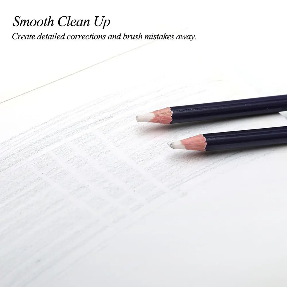 Pen Style Eraser Pencil - Rubber for Detail Revision and Highlighting - Manga Design Drawing Art Supplies - Set of 6