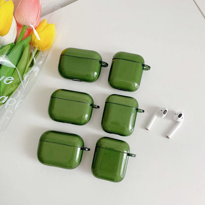 Retro Green High-Quality Earphone Case for Apple AirPods 1/2/3/4 & Pro 2 — Protective Charging Box Shell