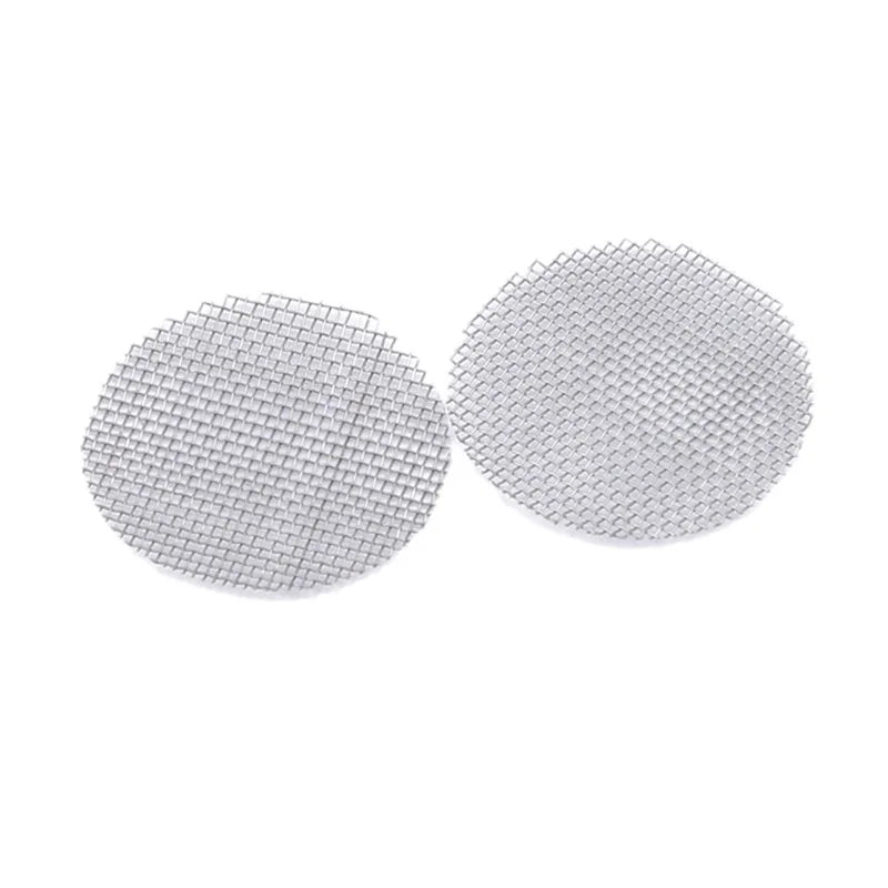 100pcs Stainless Steel Gold Hookah Screens – 20mm Thick Tobacco Water Pipe Filters, Multifunctional Smoking Accessories