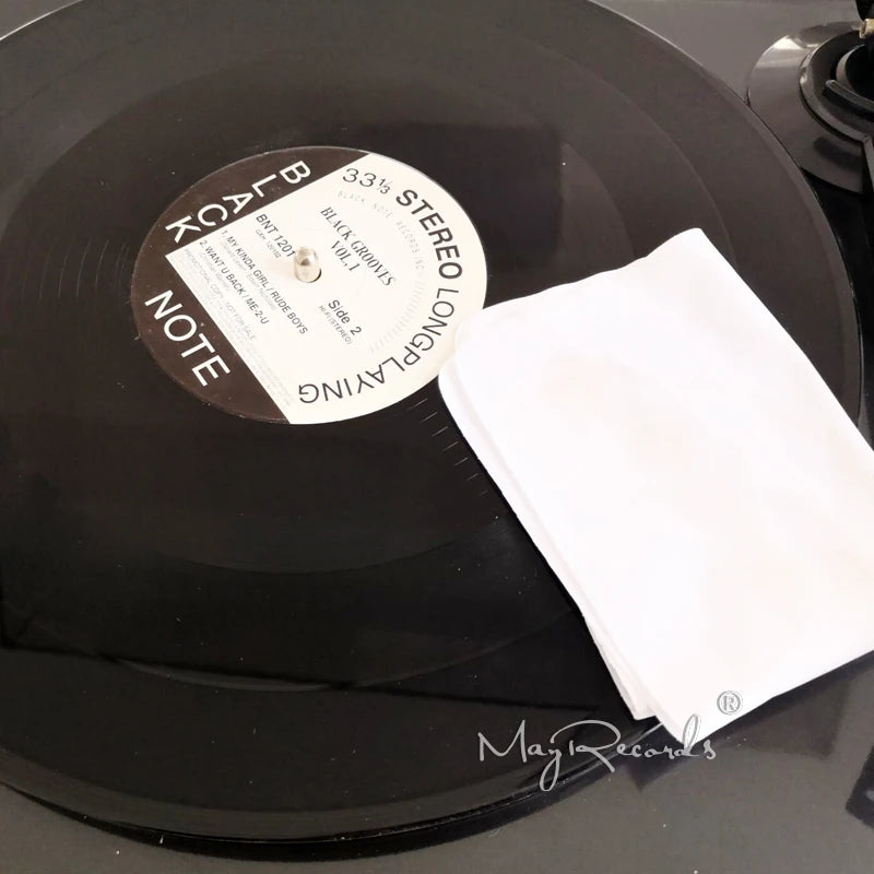 200ml LP/CD Vinyl Record Cleaner – Anti-Static Dust Removal Spray with Flannel Cloth for Professional Cleaning
