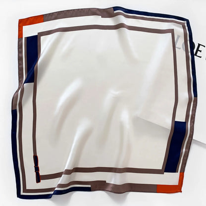 New 2024 Pashmina Scarf – 100% Mulberry Silk Small Shawl, Summer Beach Poncho, Women’s Hijab, Bandana & Kerchief 53x53cm