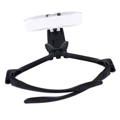 Headband Magnifying Glasses with 2 LED Lights – 1.0x to 3.5x Loupe Optical Lens for Eye & Repair Work