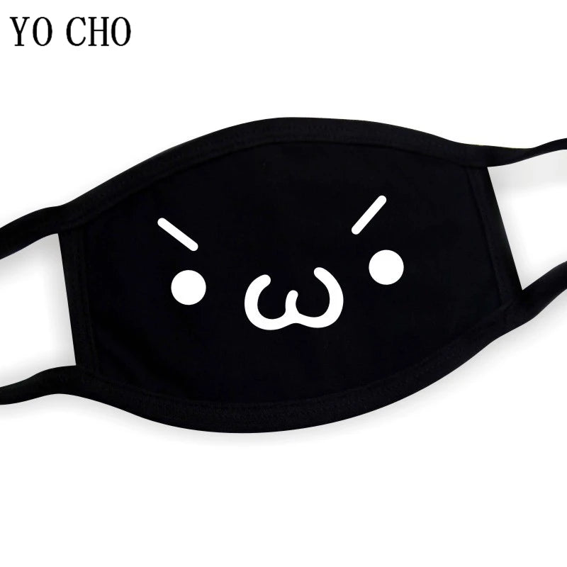 YO CHO Unisex Cotton Dust Mouth Mask – Anime Cartoon Respirator, Warm Mouth Muffle, Perfect Birthday Party Gift