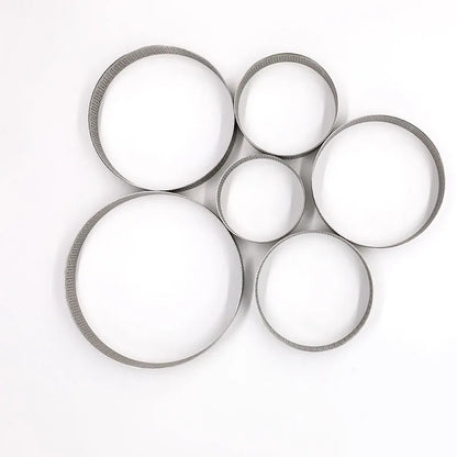 Stainless Steel Round Cake Molds - Mousse Cake Tart Circle Mold - Pizza Dessert DIY Decor Mould - Tart Ring Kitchen Baking Tool