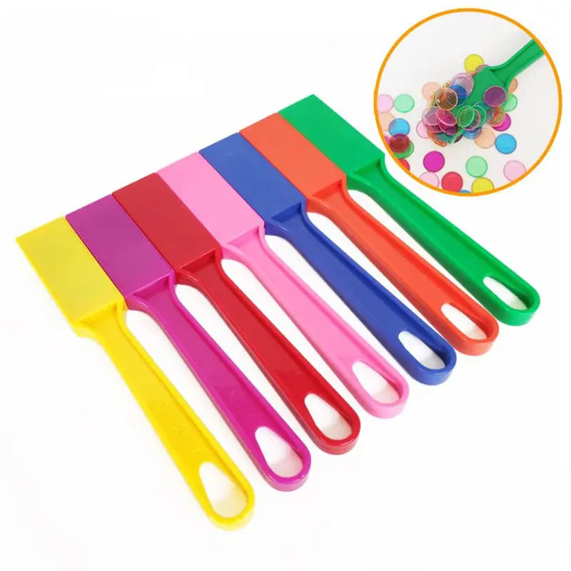Montessori Magnetic Stick Wand Toy Set – Learning Counting Chips with Transparent Colors & Metal Pieces
