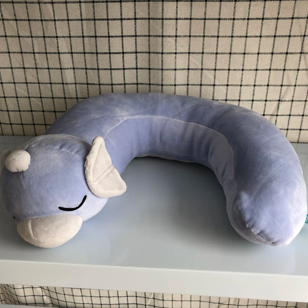 Pokemon U-Neck Pillow – Dratini & Snorlax Plush Stuffed Cartoon Cushion, Soft Kawaii Christmas Gift