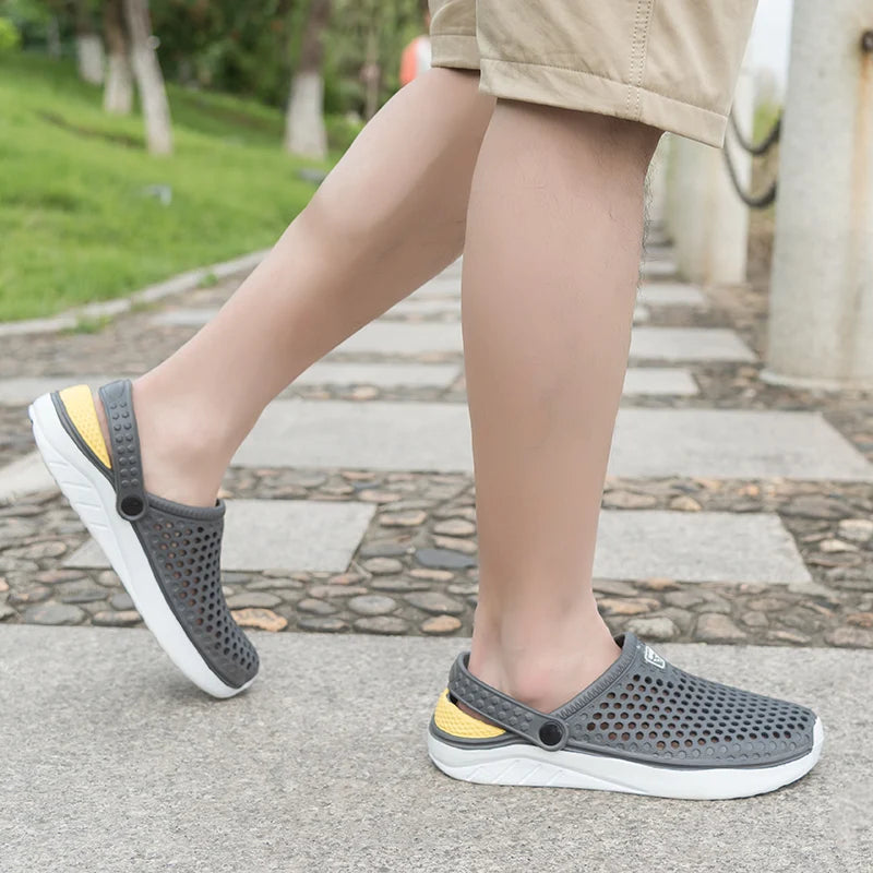 Unisex Fashion Beach Sandals – Waterproof Anti-Slip Flip Flops with Thick Sole for Men & Women