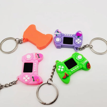 Game Controller Keychain - Cute PVC Simulation Gamepad Joystick Bag & Car Charm