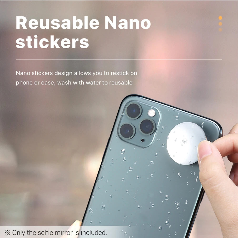 Universal Smartphone Selfie Vlog Mirror: Compatible with iPhone & Samsung - Essential Photography Accessories for Photo and Video