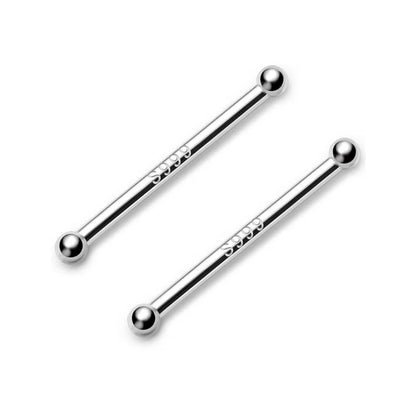 Mini Invisible Earring Set: Ball Nose Studs & Bone Piercing Jewelry - 2pcs Ear Nails for Women's Body Piercing Accessories