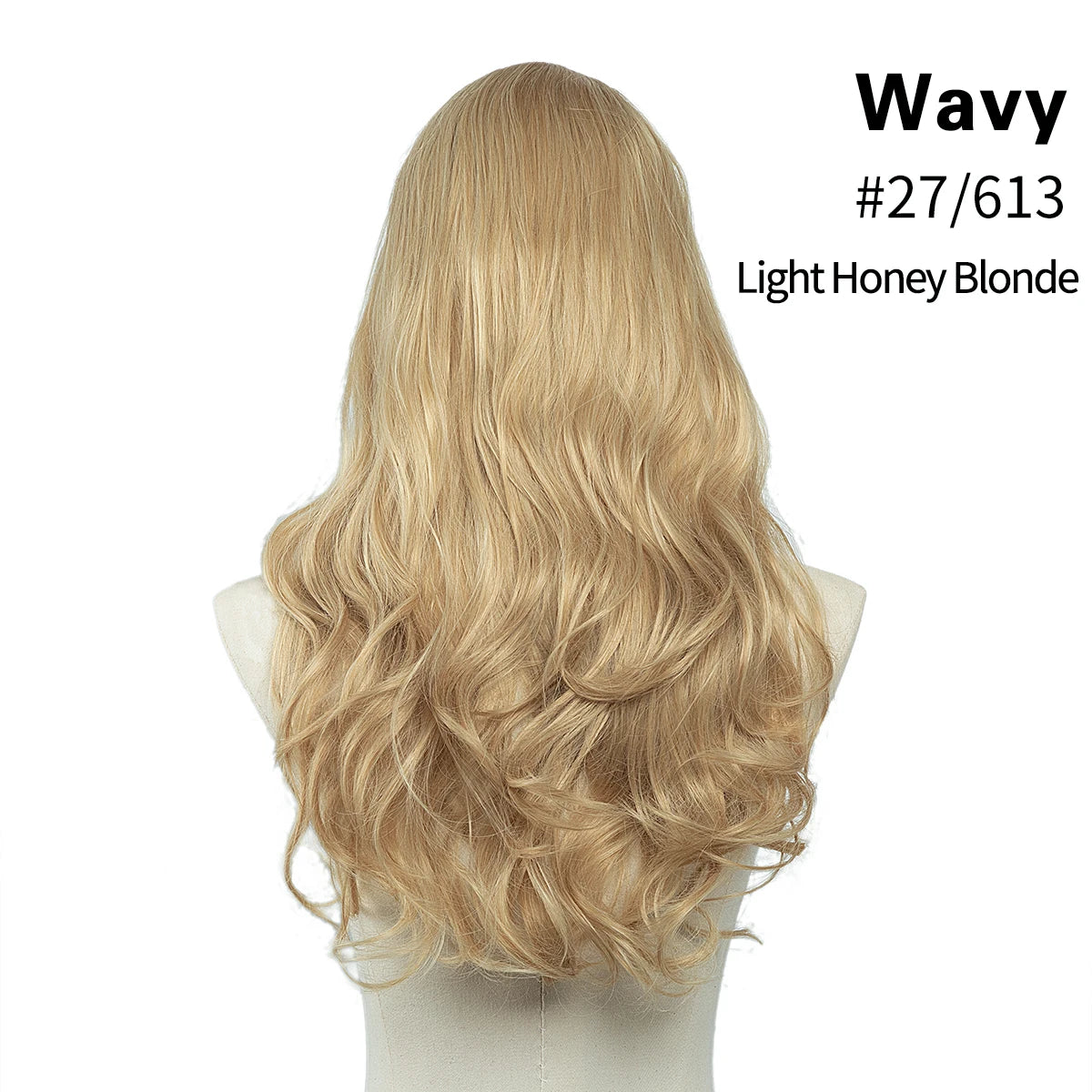 Synthetic U-Part Clip-in Hair Extensions – Long, Straight, Thick Blonde Hairpieces (16, 20, 24 Inch)