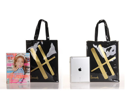 Simple Stylish PVC Reusable Shopping Bag – Luxury Eco-Friendly Waterproof Tote for Summer Beach