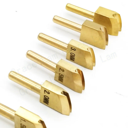 Brass Leather Edge Creaser Set – Soldering Iron Tips & Edging Tools for DIY Leather Craft Polishing & Sealing