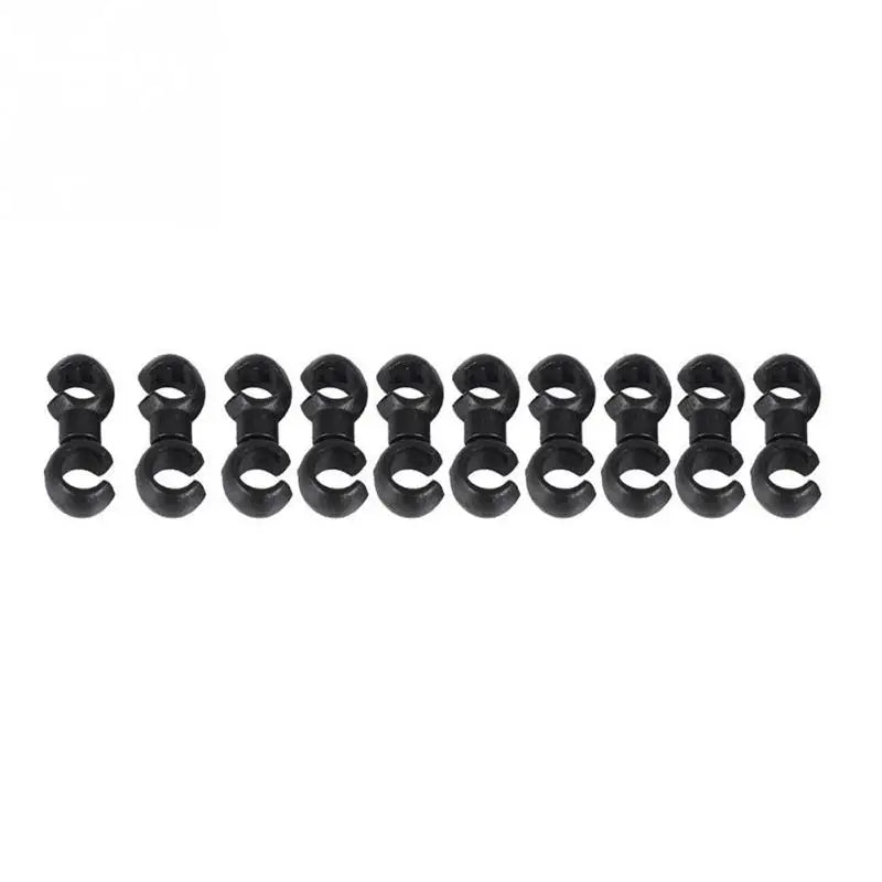 10Pcs S Buckle Bike Brake & Derailleur Cable Clips — Rotatable MTB Line Clip Rings