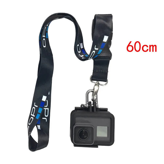 Sports Camera Neck Strap — Quick Release Lanyard for GoPro Hero 8–3 & SJCam