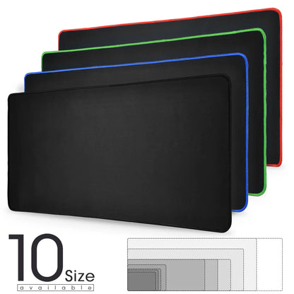Large Waterproof Gaming Mouse Pad – Anti-Slip Natural Rubber Desk Mat with Locking Edge, Multi-Size PC Keyboard & Mouse Mat for Gaming & Office