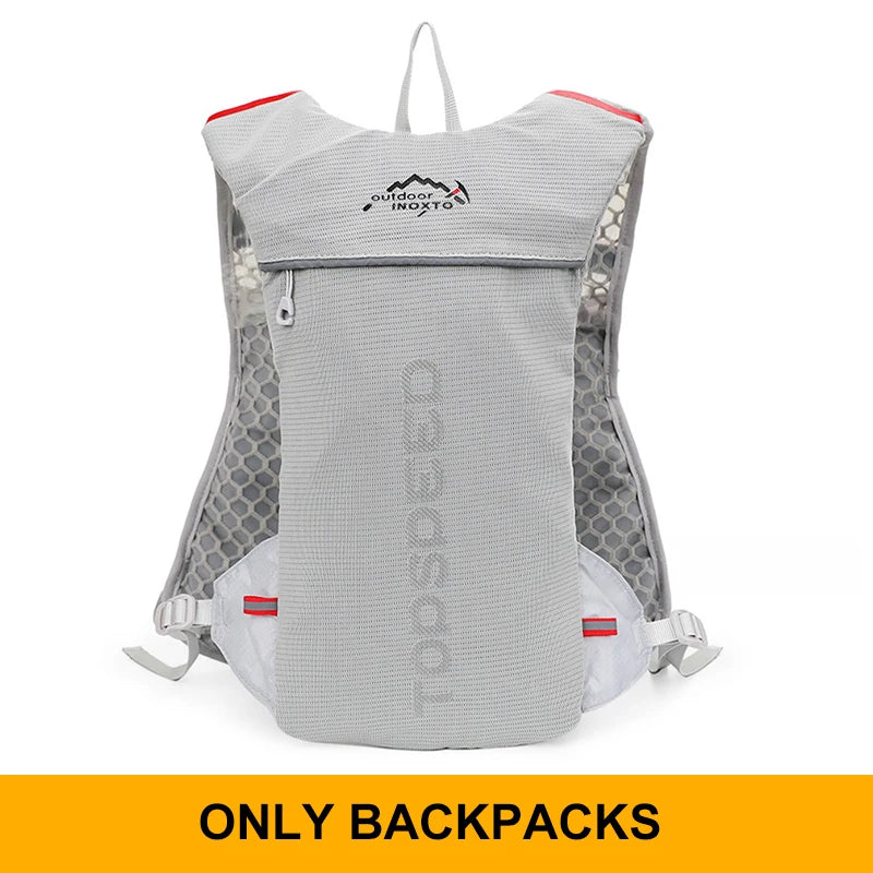 INOXTO 5L Trail Running Backpack - Ultra-Light Hydration Vest for Marathon & Cycling with 1.5L/2L Water Bag