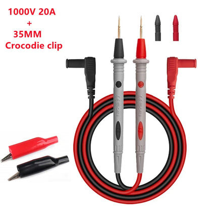 10A/20A 1000V Multimeter Test Leads Probes – Needle Tip Digital Tester Pen Cable for Accurate Electrical Measurement & Diagnostics