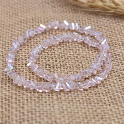 Yanqi Triangle Crystal Beads - 38 Colors 4mm Loose Glass Beads for DIY Jewelry Making Earrings Necklace Crafts
