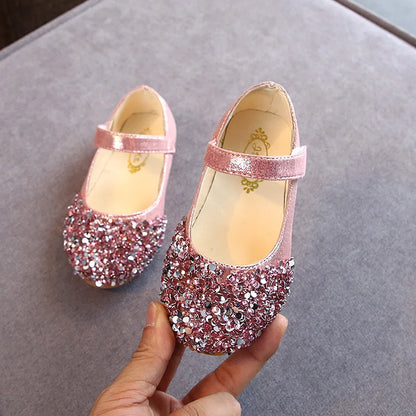 KushyShoo 2021 Girls’ Glitter Princess Shoes – Toddler Dance & Casual Sandals for Spring