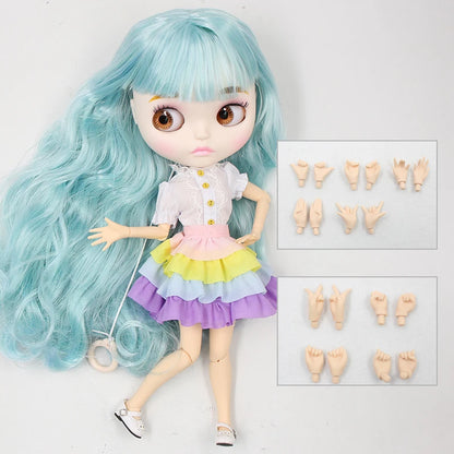 ICY DBS Blyth Doll – 1/6 Joint Body BJD Anime Doll, 30cm White Skin Matte Face Special Combo Toy