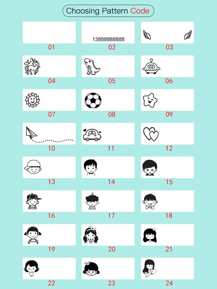 Custom Clothing Name Sticker Stamp: Waterproof DIY for School - Boys, Girls, Teacher, Student Customized Seal, No Fade