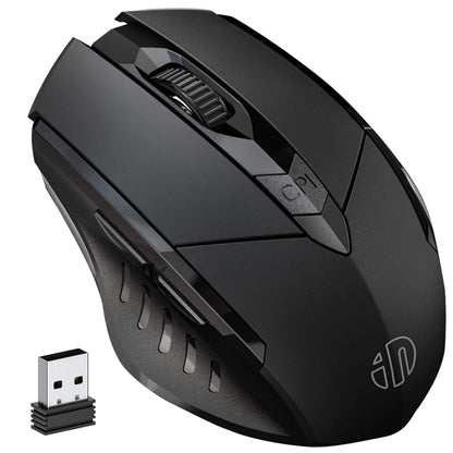 INPHIC Rechargeable Bluetooth Wireless Mouse – 2.4G Silent Office Mouse for PC, Laptop, Tablet & Smartphone