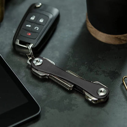 EDC Smart Key Holder Wallet – Compact Metal Keychain Organizer for Car & Door Keys, Pocket Tools