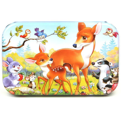 60PCS Wooden Puzzle Toys – Cartoon Vehicle & Animal Jigsaw for Kids’ Learning & Educational Play