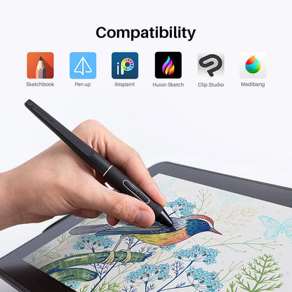 Huion Kamvas 13 Graphics Tablet — AG Glass Pen Display with 8192-Level Battery-Free Stylus for Android, Windows & MacOS