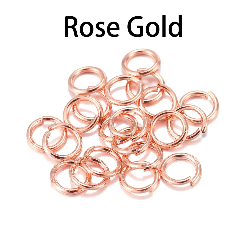 DIY Jewelry Jump Rings - 50-200pcs Split Ring Connectors 3-20mm for Handmade Accessories and Craft Making Supplies