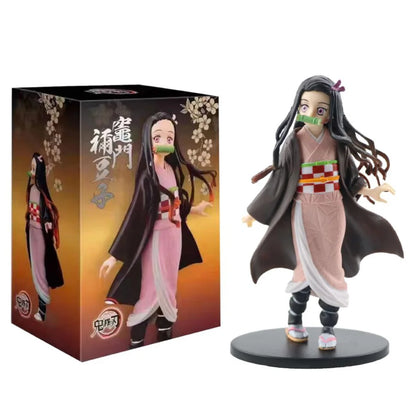 Anime Demon Slayer Kimetsu no Yaiba Figures – Kamado Tanjirou, Agatsuma Zenitsu & Nezuko PVC Action Models