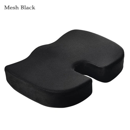 Orthopedic Memory Foam Seat Cushion – Hemorrhoid Relief, Car & Office Chair Lumbar Support, Breathable Pain Relief Pillow